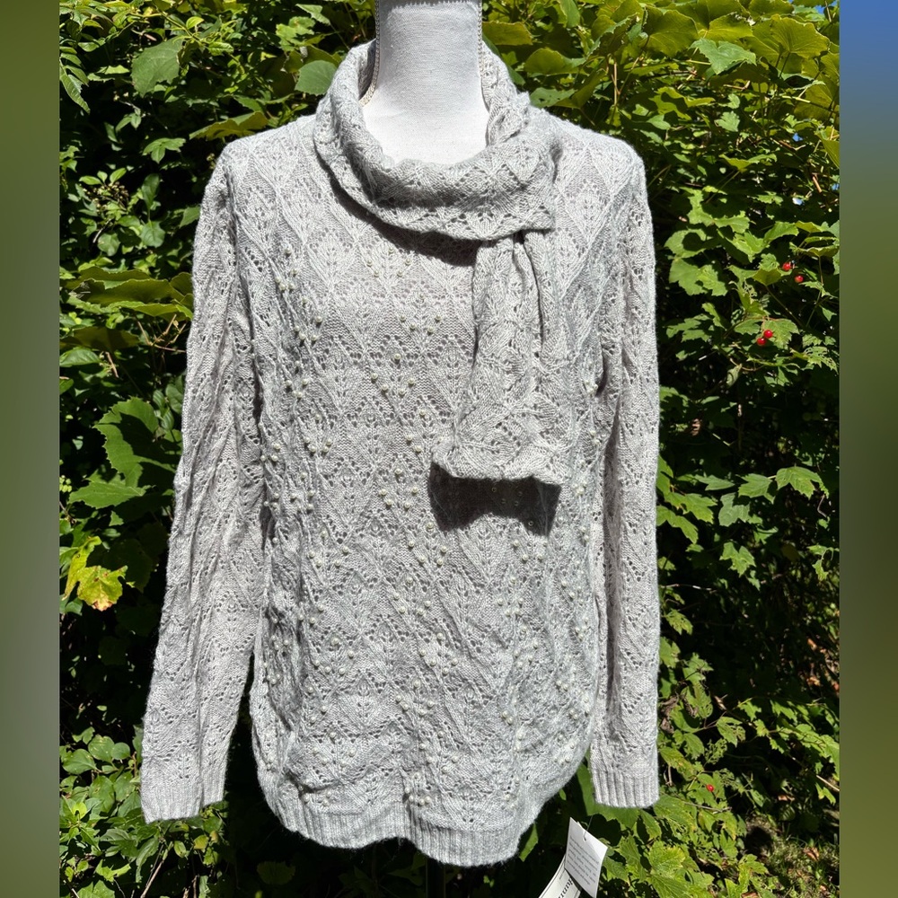 New, With Tags, Alfred Dunner, Pearl Sweater
